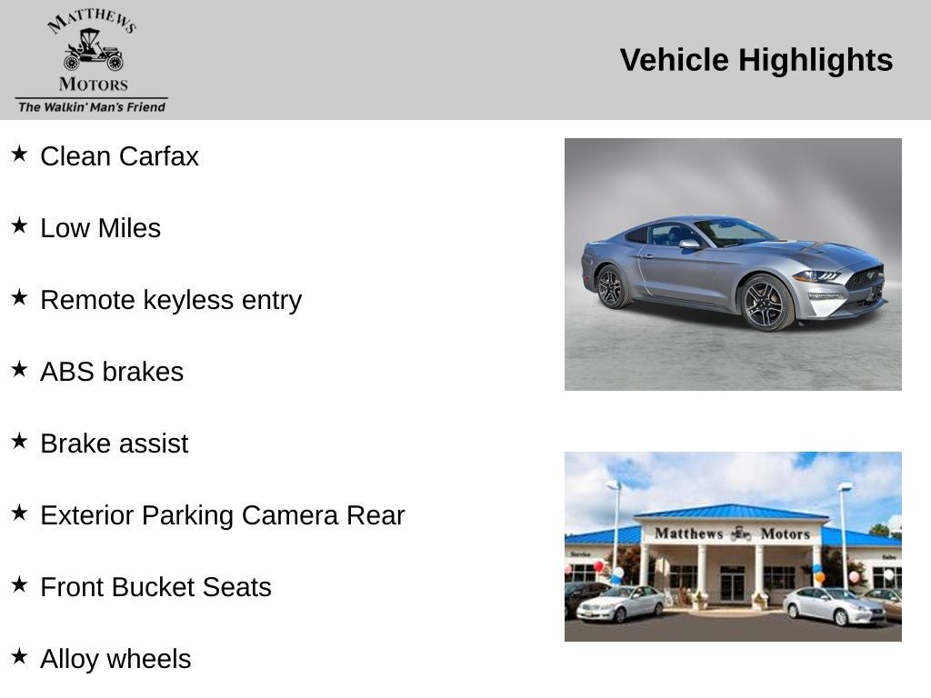 2022 Ford Mustang EcoBoost