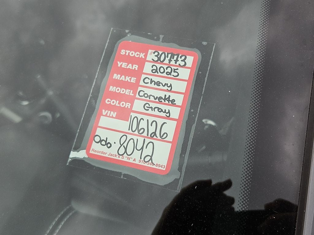 2025 Chevrolet Corvette Stingray 2LT