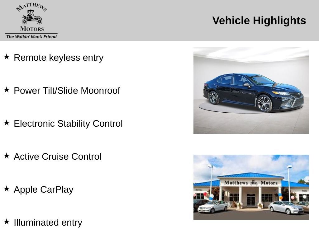 2019 Toyota Camry SE
