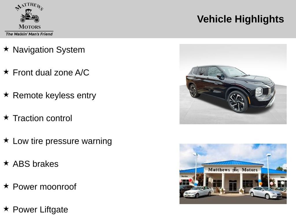 2024 Mitsubishi Outlander SE Black Edition