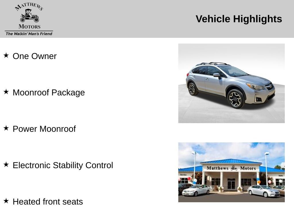 2017 Subaru Crosstrek 2.0i Premium