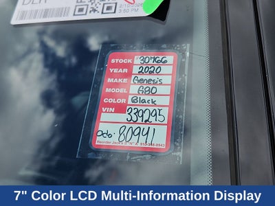 2020 Genesis G80 3.8 Ultimate w/Sport Package...1 Owner