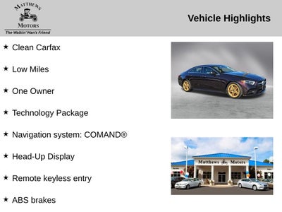 2019 Mercedes-Benz CLS CLS 450 4MATIC®