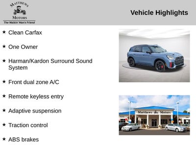 2025 MINI John Cooper Works Countryman Iconic