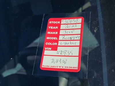 2022 Jeep Renegade Latitude