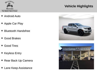 2019 Ford Ranger XLT SuperCrew 4x4 w/ FX4 Pkg.