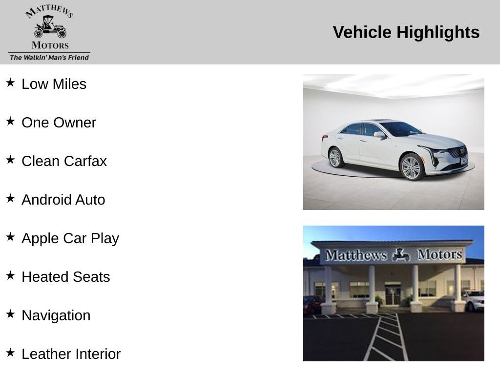 2023 Cadillac CT4 Premium Luxury