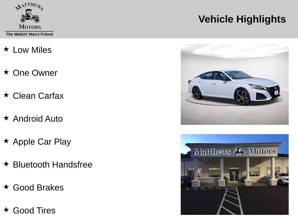 2024 Nissan Altima 2.5 SR