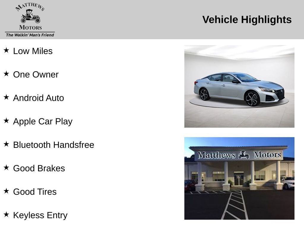 2024 Nissan Altima 2.5 SR