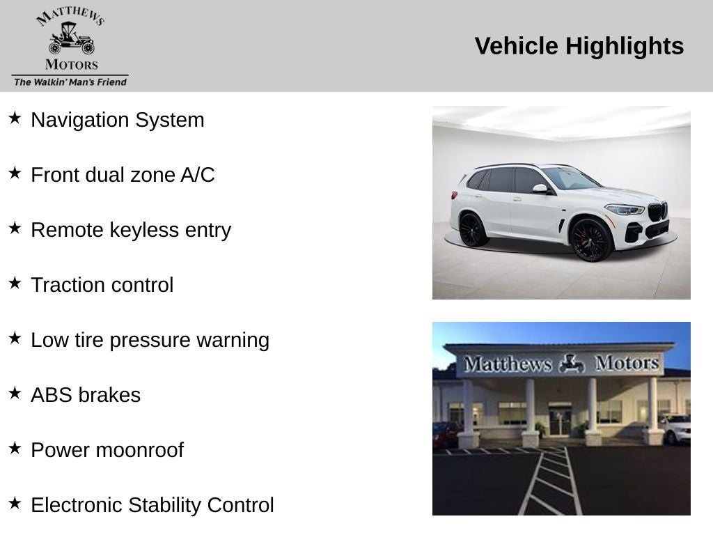 2023 BMW X5 xDrive40i M-Sport w/ Executive Pkg. & Panoramic Su