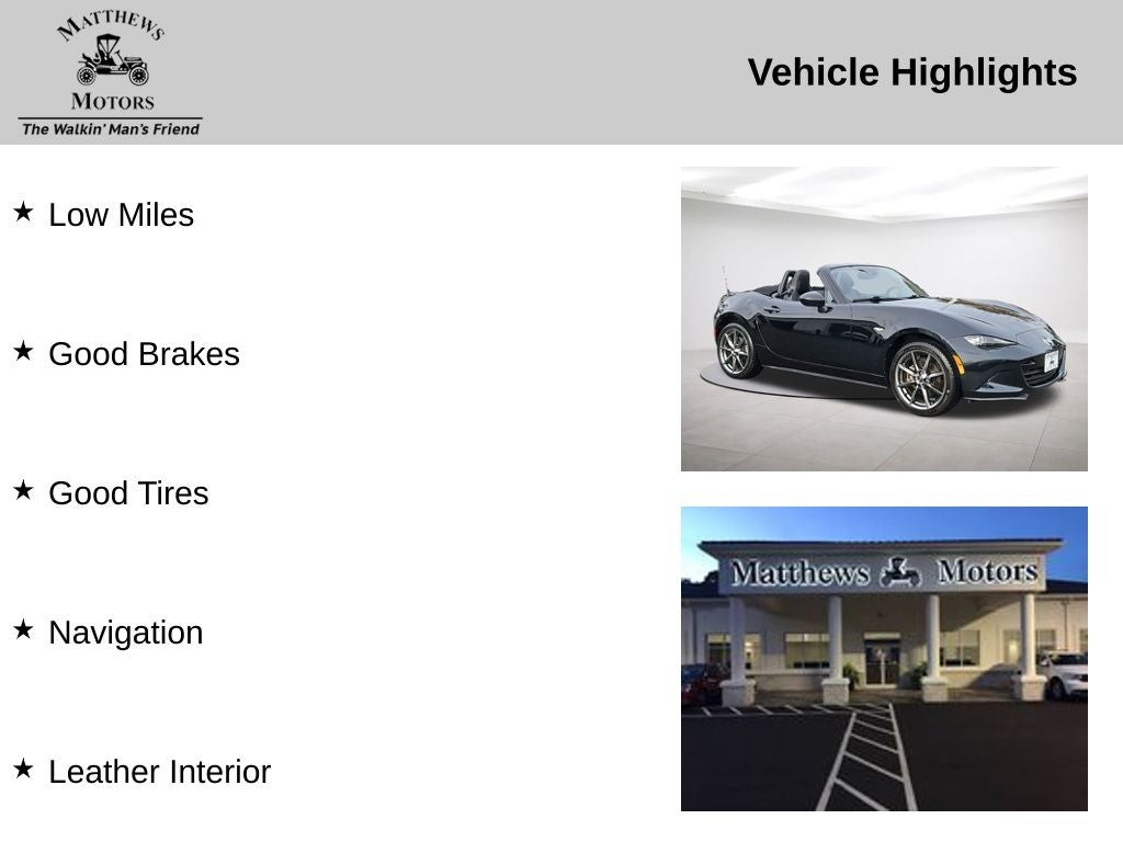 2017 Mazda Mazda Miata Grand Touring