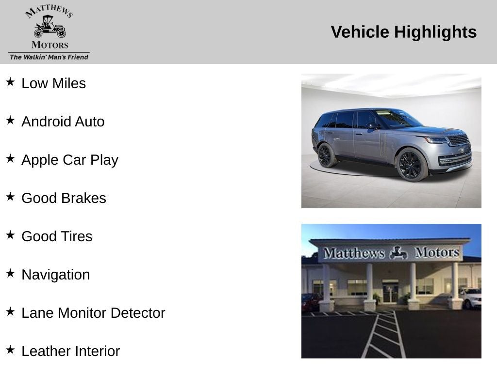 2023 Land Rover Range Rover SE LWB
