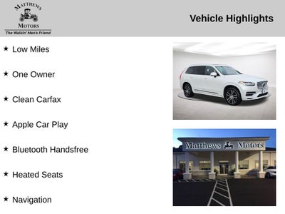 2022 Volvo XC90 Recharge Plug-In Hybrid T8 Inscription Expression 7 Passenger